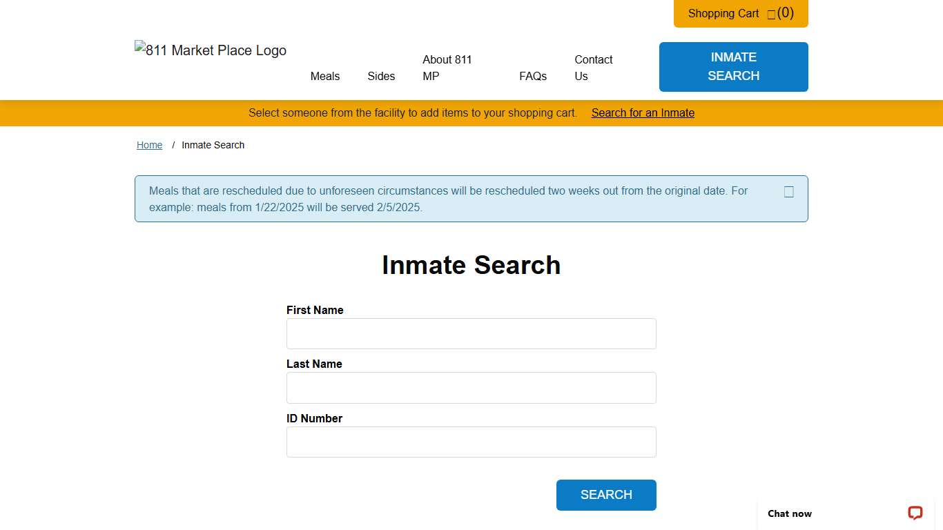 Inmate Search 811 Market Place